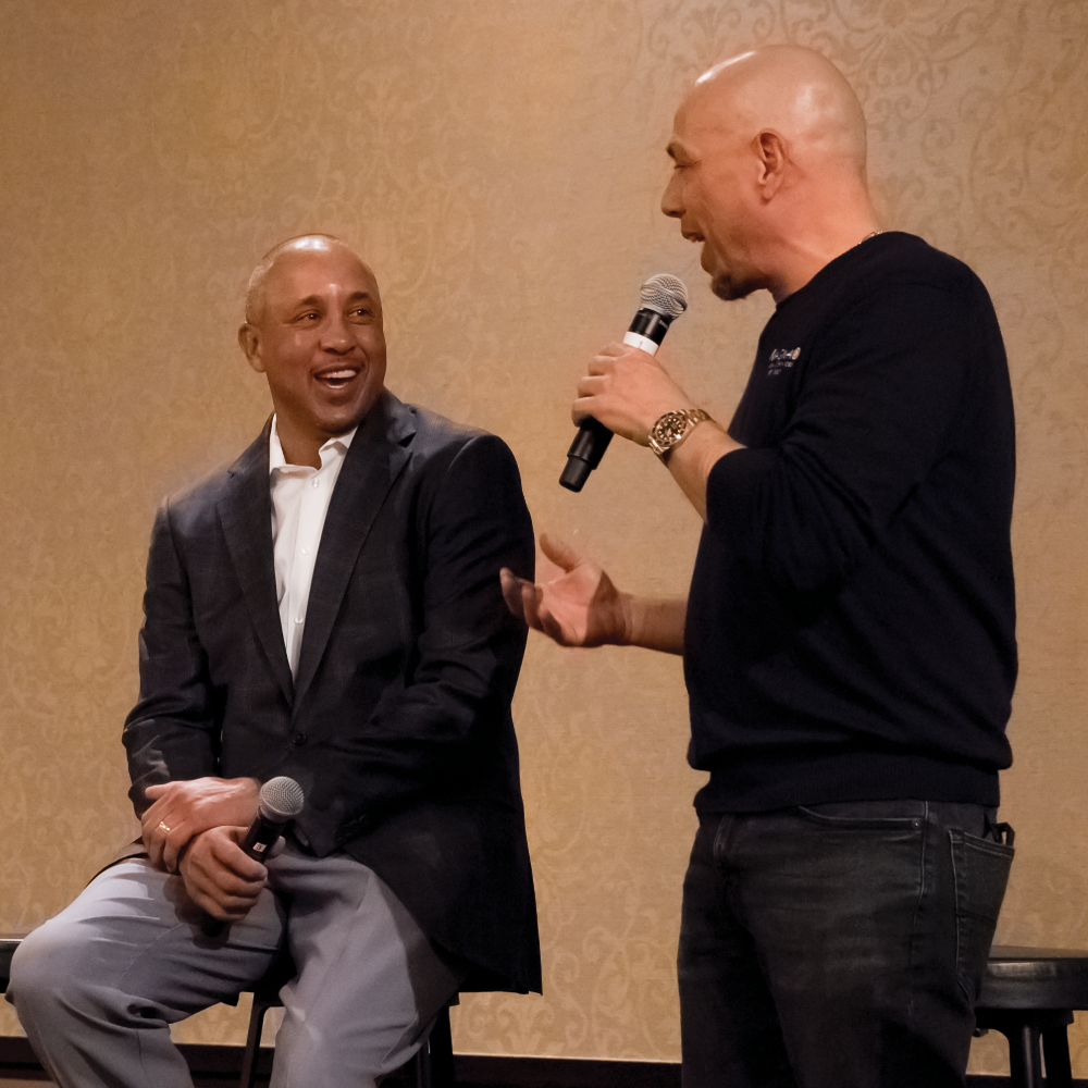 Peter Hecht & Legendary New York Knick, John Starks at Magna Legal Services' March CLE Madness Conference 2022