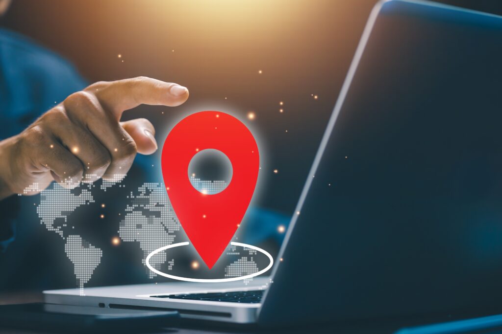 Location,Tracking,And,Gps,Navigation,Concept,With,Business,Person,Selecting